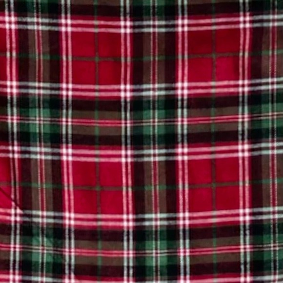 Beverly Rock Women's Red & Green Plaid Flannel Pajama Pants, Lounge Pants Sz 4X - Picture 5 of 9